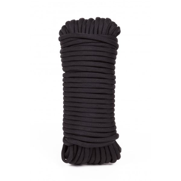 Paracord 3 mm x 15 m schwarz – Robustes Outdoor-Seil für Camping, Survival & DIY-Projekte