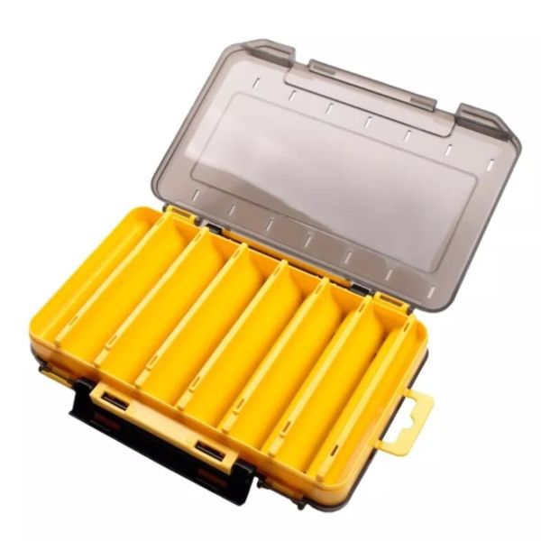 Tackle Box für Angler – Doppelseitiger Organizer für Haken, Köder & Zubehör, kompakt & leicht 19x12cm