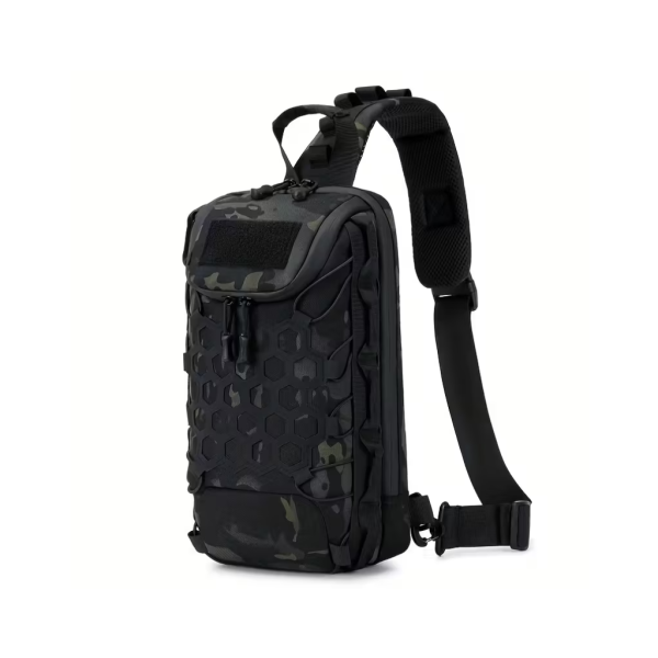 Brusttasche Tactical Crossbody Schultertasche Outdoor Oxford Schwarz Herren